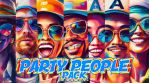 Party People Cool Design Colorful & Glowing Pack -- 11 clips